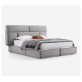 Conjunto de móveis de designer de cama de casal moderno italiano