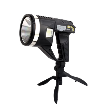 Portable ABS LED Flashlight with USB Charging for Tactical Use