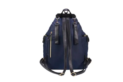 Leather Backpack Diaper Bag