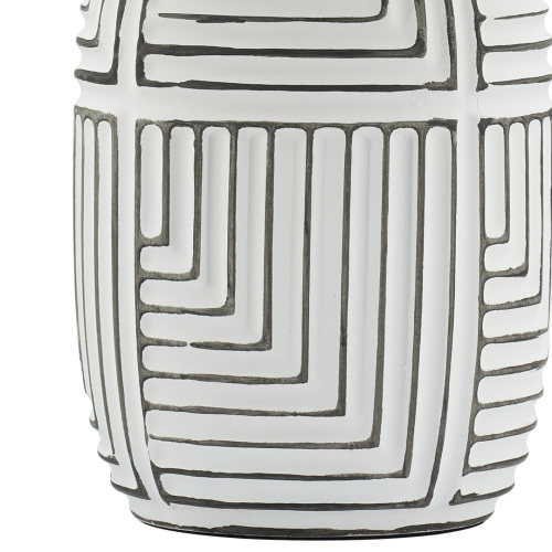 Candeeiro de mesa contemporâneo em cerâmica para interior com design geométrico