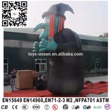 Hot selling inflatable witch,inflatable sorceress,outdoor halloween decorations inflatable witch