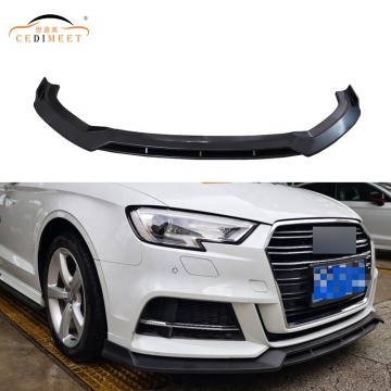 Vordere Stoßfängerschutz-Beschützer Spoiler Lippe für Audi A3 2017-2020