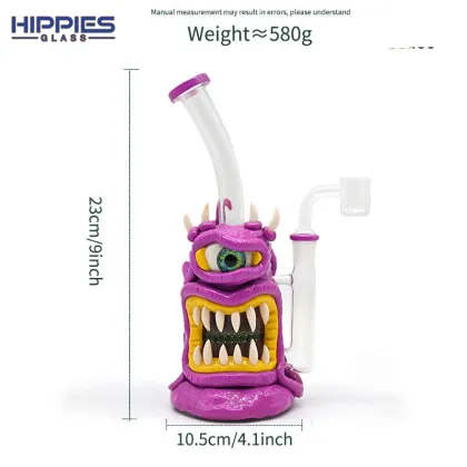 3D Monster Dab Rigs with Fanged monster