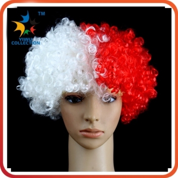 custom cheap passionate sports soccer fan cute party wig