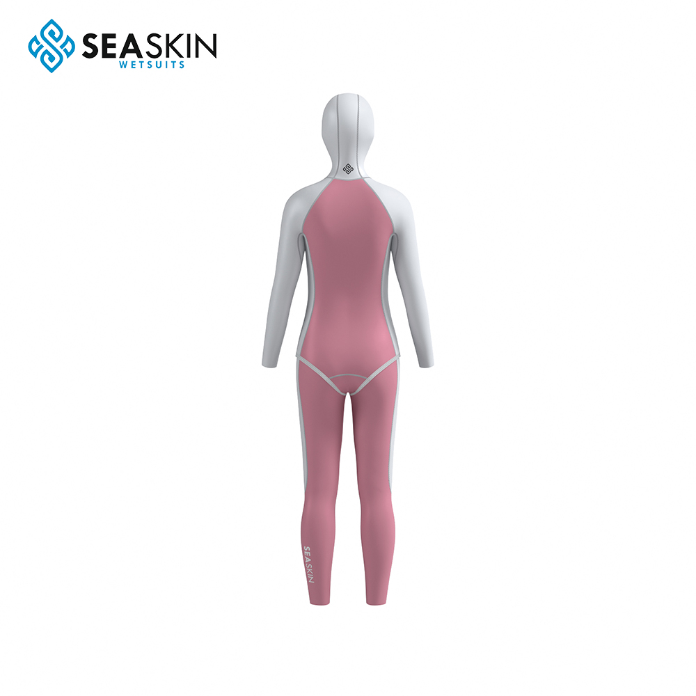 Seashin Diving Wetsuits Women&#39;s 5mm Hooded Chest Zip