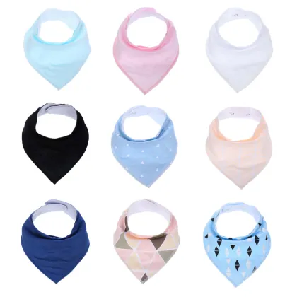 Bandana Bibs Free Pacifier Clip Baby Bibs