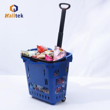 New design large capacity shopping basket trolley