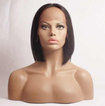 Hot Selling Brazilian/Peruvian Cuticle Aligned Human Hair wigs, Unprocessed Virgin Hair 13*4 Lace Front Wig Vendors For Women