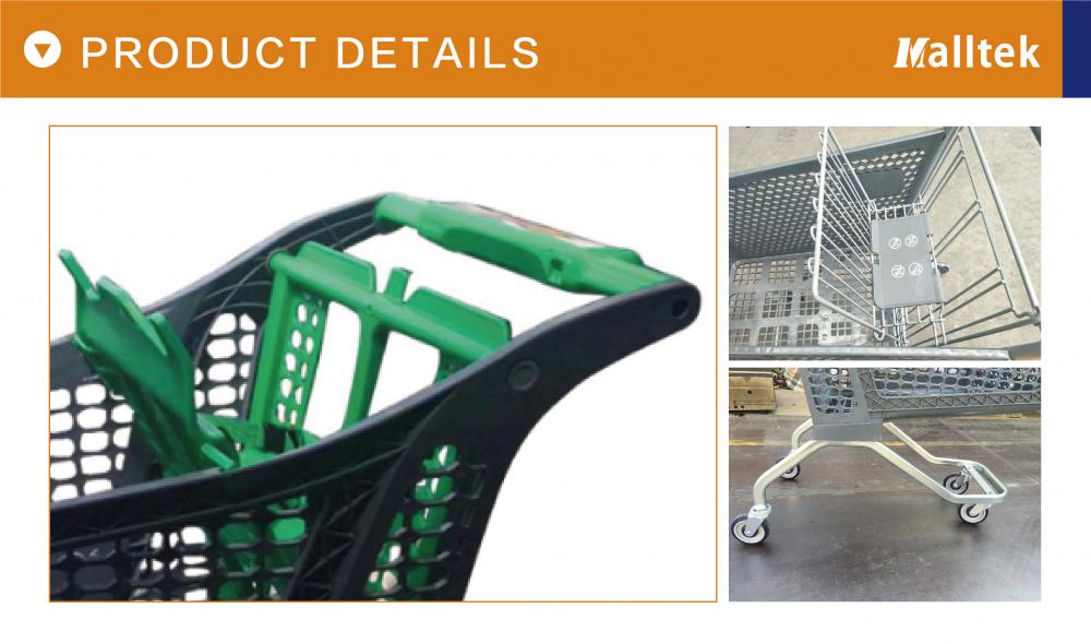 European Plastic Supermarket Shopping Trolley