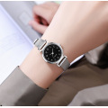 Luxury women quartz stainless steel band wrist watch