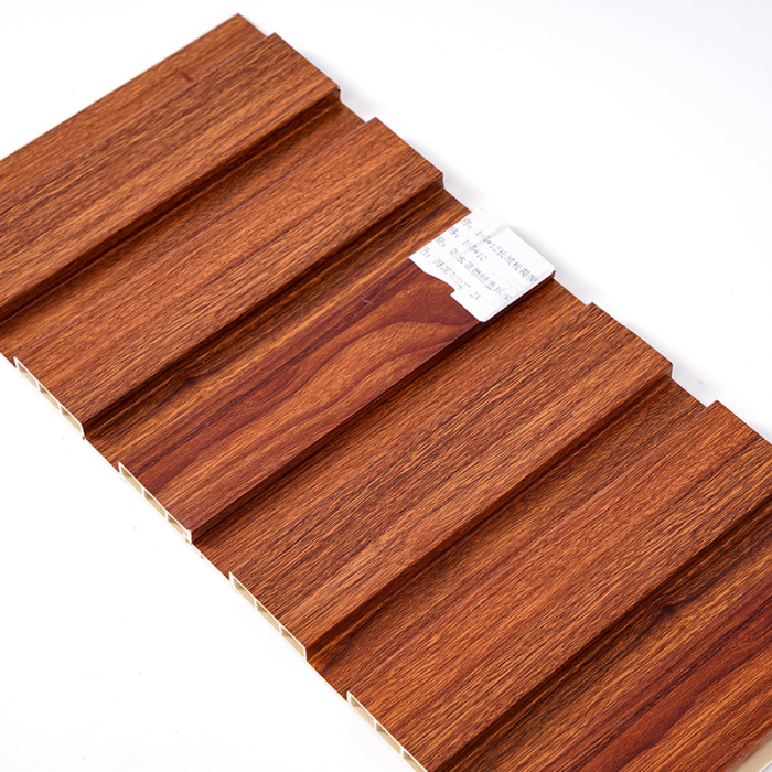 แผงผนัง WPC พื้นผิวไม้ Bespoke ออกแบบ ODM