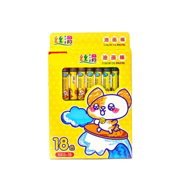 High Quality 18-Color Crayon and Oil Pastel Set for Kids' Art Projects