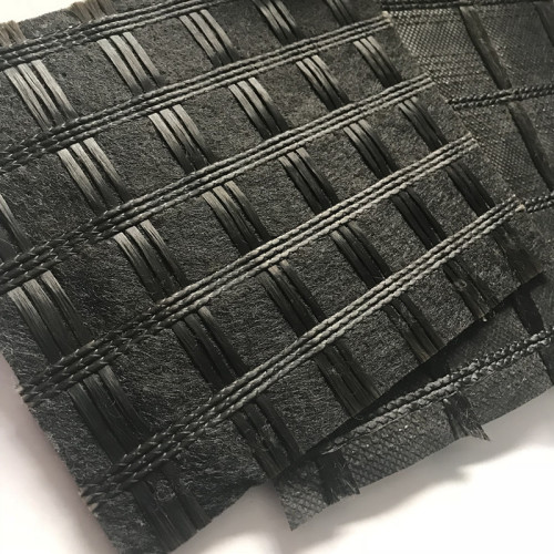 Composite de géogrille en fibre de verre avec géotextile en fibre de polyester