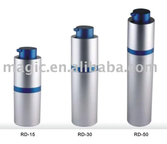 Hot selling 15.30.50ml Rotary cosmetic airless pump bottle plastic airless bottle airless serum bottle