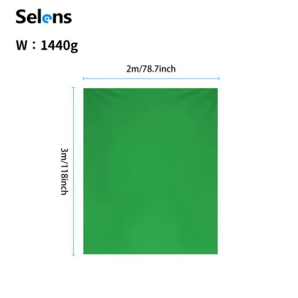 Selens Chromakey Background Cloth Green/Gray - SFC-DB for Photography