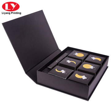 Caja de embalaje de galletas negras