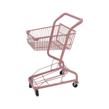 Double-Layer Shopping Cart with Portable Platform Structure