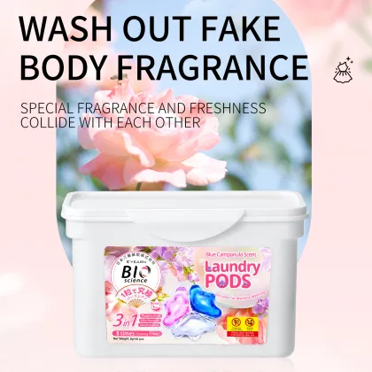 Wholesale Laundry Pods: Blue Wind Chime BIO Enzyme Detergent - 40 Count