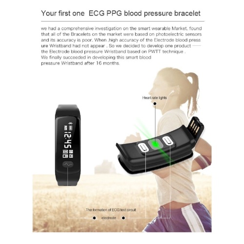 Capacitive Touch Screen ECG Bracelet