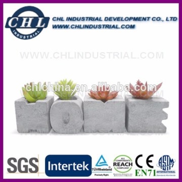 Custom home decorative cement flower pot