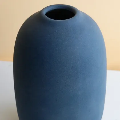 Nordic Modern Blue Ceramic Bud Vase - Home & Outdoor Decor