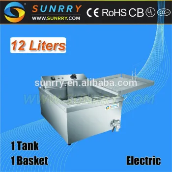 Automatic mini belshaw donut fryer12L made of stainless steel with oil outlet