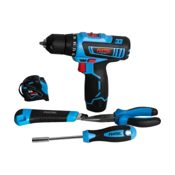 FIXTEC Cordless Drill Combo Kit With 60pcs Accessories