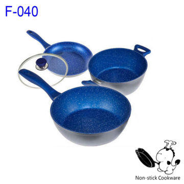 forged 4pcs nonstick marble stone cookware