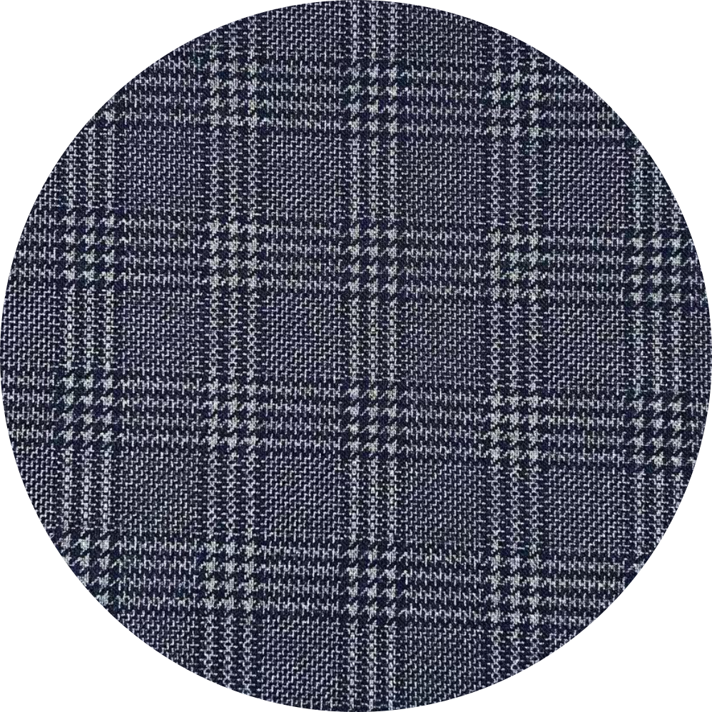 Knitted polyester cotton jacquard fabric