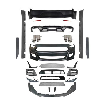 Ford Mustang zu GT500 2018-2022 CAR BODY KIT - vordere Stoßfängerbaugruppe mit Kühlergrill und Lippe