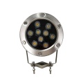 IP68 9W LED LED de luz submarina de vidrio laminado