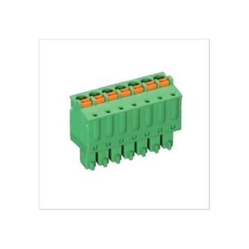 Blok terminal pluggable 5.0mm 180 darjah