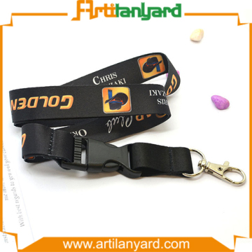 Black Color Heat Transfer Printing Lanyard