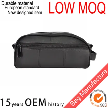 2016 Tredy travel mens leather hanging toiletry bag for cosmetics