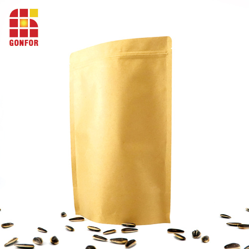 Ang Kraft Paper Stand Up Pouch para sa Cashew Zipper Bags