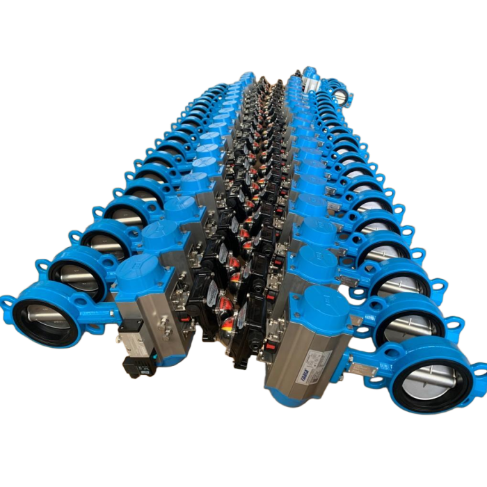 La válvula de mariposa neumática