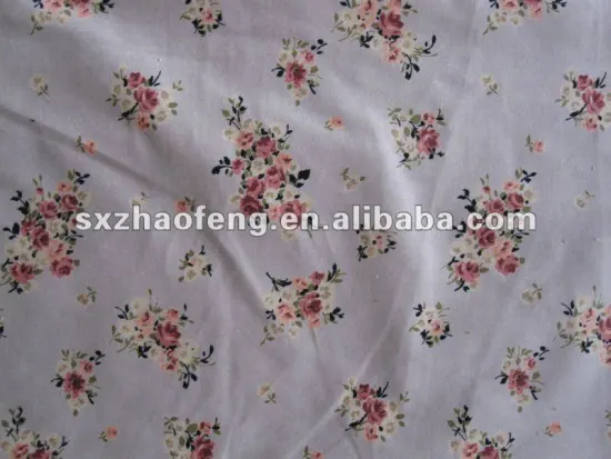 100%cotton printed velvet for garment (factory)