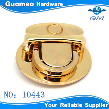 Oval shape press lock zinc alloy handbag locks