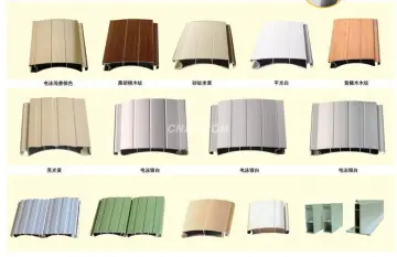 Colorful OEM aluminum profile for rolling shutter door