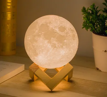 3D Rechargeable LED Moon Lamp Night Light