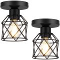 Farmhouse Semi Flush Mount Ceiling Light
