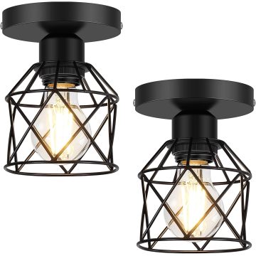 Farmhouse Semi Flush Mount Ceiling Light