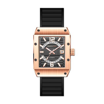 Men`s Rose Gold Luxury Watches Automatic Mechanical Movement