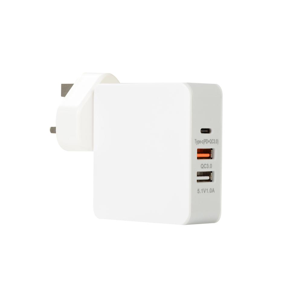 Dual USB-C 68W Carga rápida de cargador de pared 68w