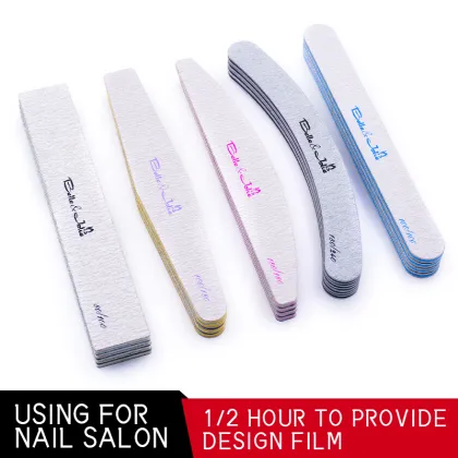 Trendy Things Salon Nail File, Halfmoon, Washable, Professional Nail File, Leaf Style