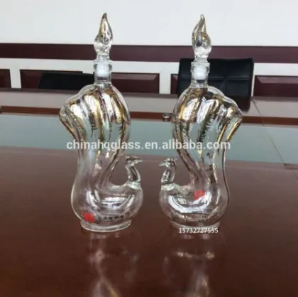 christmas absinthe glass bottle as gift