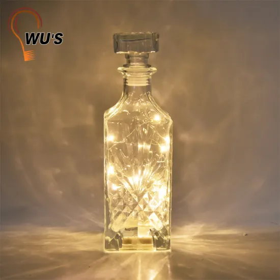 For party hot selling colourful wine bottle lights decoration bottle string light