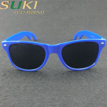 Hot selling colorful cheap bottle beer opener plastic sunglasses with customized free logo