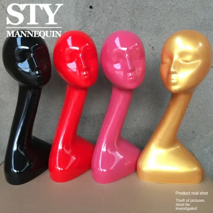 Gold Mannequin Heads for Wigs Display Stand