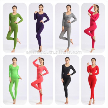 Factory OEM Custom Long Johns Underwear Merino Wool Underwear For Women